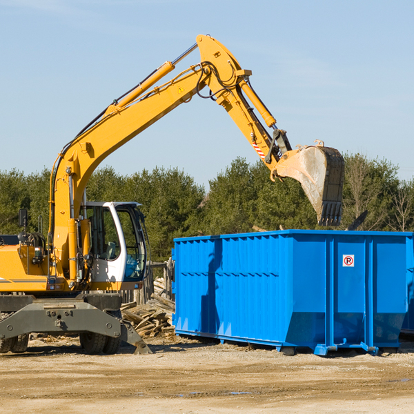 are there any restrictions on where a residential dumpster can be placed in Aragon NM